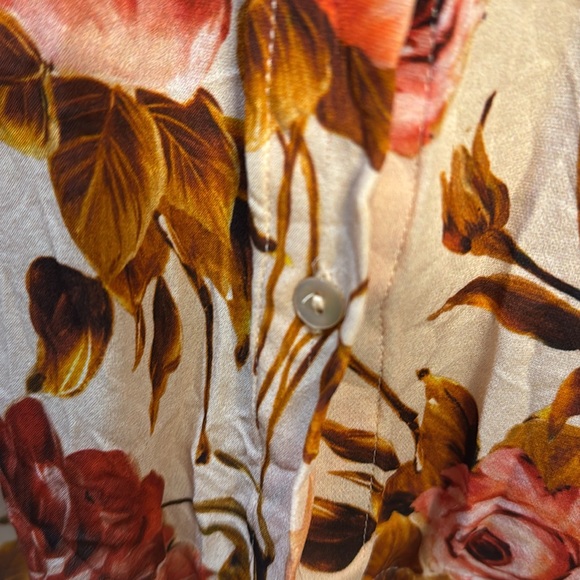 L’agence nina silk button down blouse xs - Picture 4 of 4